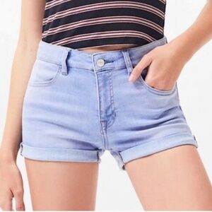 PacSun High Rise Super Stretch Shortie Denim Shorts | Size 26 Waist
